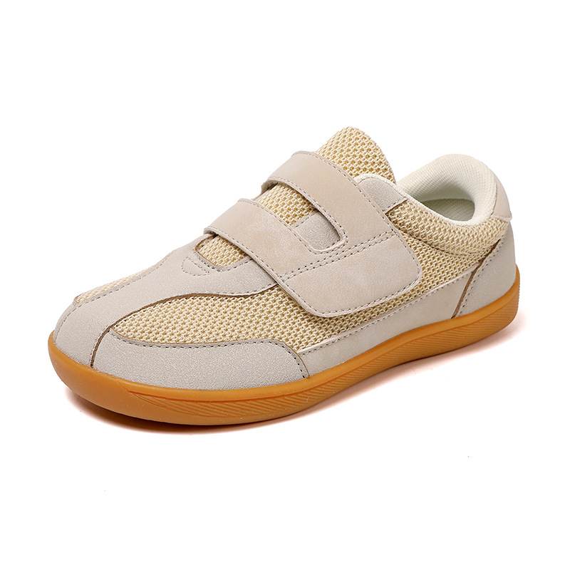 Djeca tenisice s širokim prstom, mrežasti gornji dio, Velcro zatvarač, prozračne, protuklizne, gumena potplat, unisex, proljeće 2025