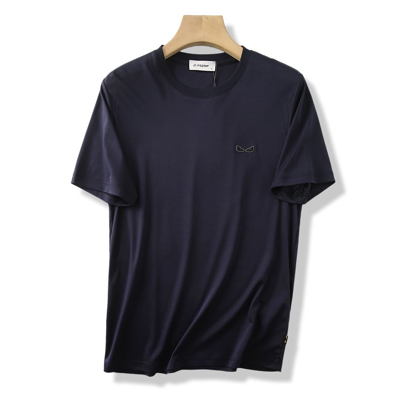 Majica s okruglim izrezom, 100% pamuk, vezeni motiv Little Monster, kratke rukave, ljeto