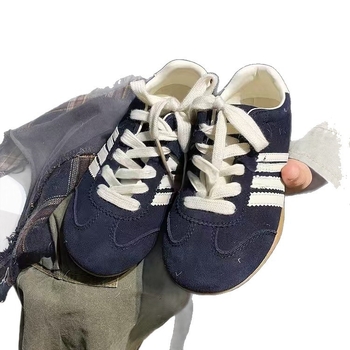 Dječje casual tenisice za proljeće-jesen 2025, prozračni gornji dio, unisex, Velcro zatvarač, svakodnevne sportske tenisice