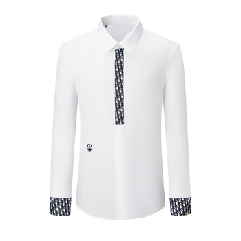 Muška košulja s dugim rukavima, korejskog stila, slim fit, casual poslovni komad za sve sezone