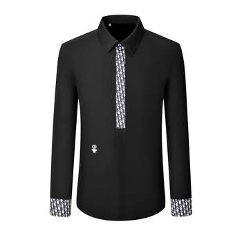 Muška košulja s dugim rukavima, korejskog stila, slim fit, casual poslovni komad za sve sezone