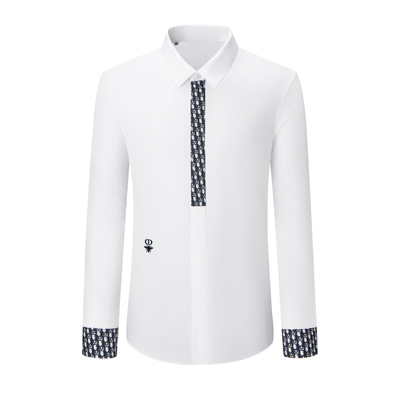 Muška košulja s dugim rukavima, korejskog stila, slim fit, casual poslovni komad za sve sezone