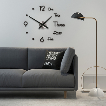 Ceas de perete DIY în stil european minimalist – fără găuri, autocolant de perete, silențios, pentru living, birou sau dormitor