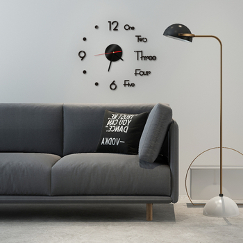 Ceas de perete DIY în stil european minimalist – fără găuri, autocolant de perete, silențios, pentru living, birou sau dormitor