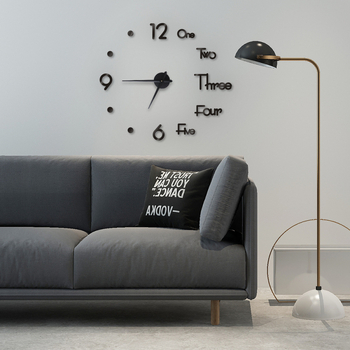 Ceas de perete DIY în stil european minimalist – fără găuri, autocolant de perete, silențios, pentru living, birou sau dormitor