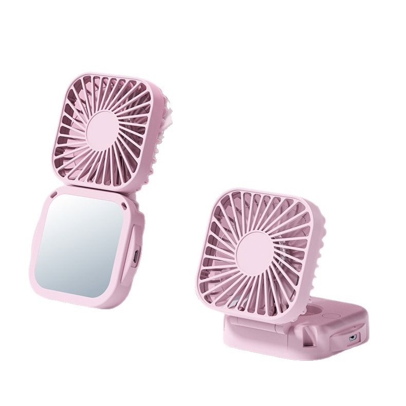 Mini sklopivi ventilator za vrat, prijenosni ručni USB punjivi, za vanjsku upotrebu — poklon za stol