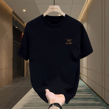 Muško T‑shirt s kratkim rukavima Niaojia – teška combed pamuk, slobodan kroj, američki streetwear, topovi za parove