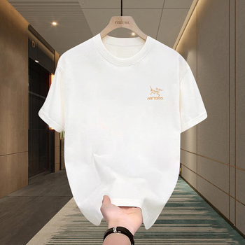 Muško T‑shirt s kratkim rukavima Niaojia – teška combed pamuk, slobodan kroj, američki streetwear, topovi za parove
