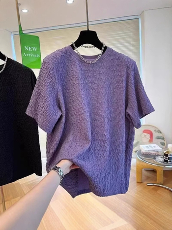 Muški T-shirt kratkih rukava za ljeto, korejski stil, slobodan kroj, hongkonški utjecaj streetweara