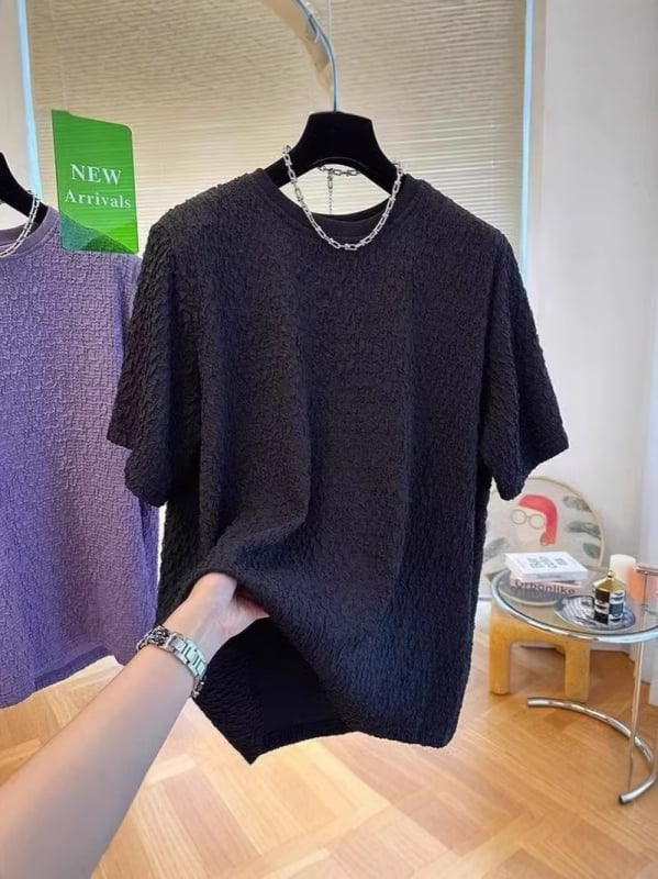 Muški T-shirt kratkih rukava za ljeto, korejski stil, slobodan kroj, hongkonški utjecaj streetweara