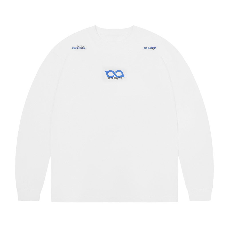 BLPDLAR graffiti slova majica s dugim rukavima, offset otisak, 100% pamuk, opušten kroj, okrugli izrez, unisex, američki streetwear