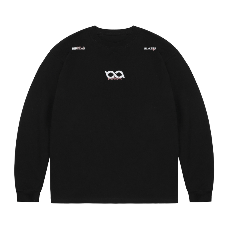 BLPDLAR graffiti slova majica s dugim rukavima, offset otisak, 100% pamuk, opušten kroj, okrugli izrez, unisex, američki streetwear