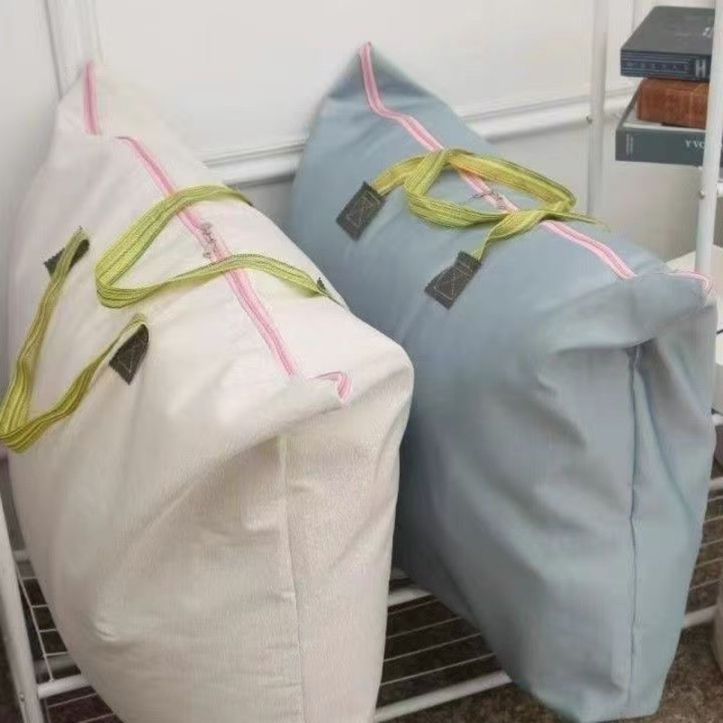 Kockasta torbica za pohranu deke s cvjetnim uzorkom, čvrst materijal, pogodna za studentski dom i putovanja