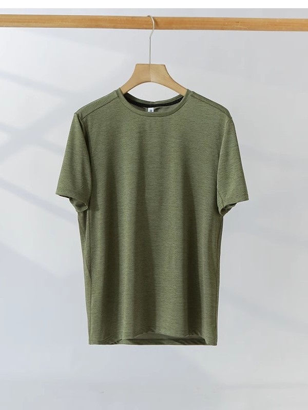 Tricou unisex pentru exterior, uscare rapidă, ușor și respirabil, poliester, mânecă scurtă, guler rotund, pentru sporturi de vară.