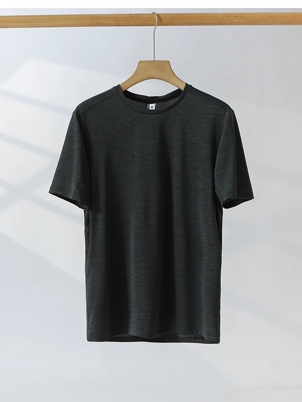 Tricou unisex pentru exterior, uscare rapidă, ușor și respirabil, poliester, mânecă scurtă, guler rotund, pentru sporturi de vară.