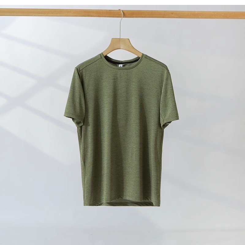 Tricou unisex pentru exterior, uscare rapidă, ușor și respirabil, poliester, mânecă scurtă, guler rotund, pentru sporturi de vară.