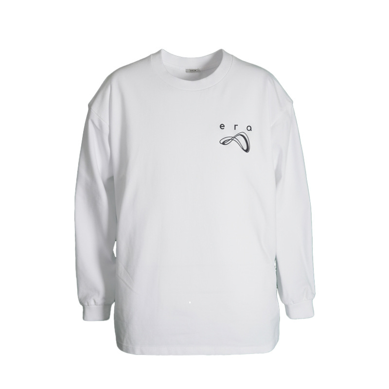 2026 divatos férfi hosszú ujjú pamut T-shirt, laza szabás, kerek nyak, mindennapi viselet