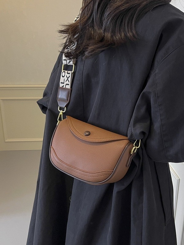 PU ženska mini kvadratna crossbody torba sa širokom naramenicom, elegantna i praktična