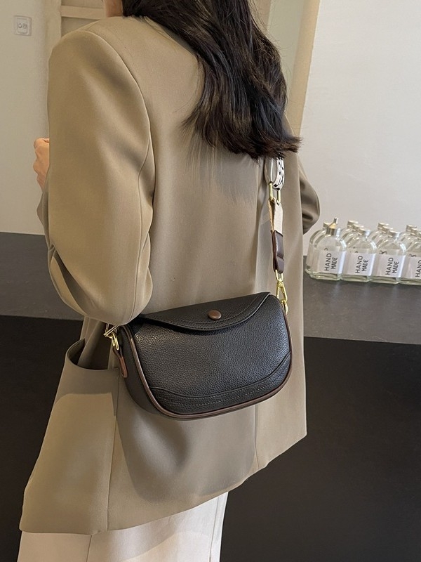 PU ženska mini kvadratna crossbody torba sa širokom naramenicom, elegantna i praktična