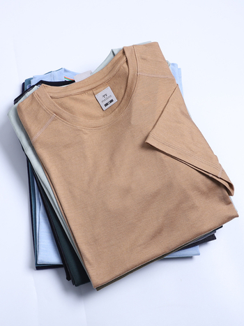 Tricou outdoor din lână Merino, uscare rapidă, pentru bărbați, vară, mânecă scurtă, pentru drumeții și alergare – H09