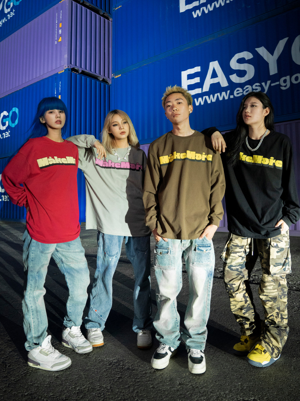Makemore majica s dugim rukavima, višebojna – američki street hip-hop stil, širok kroj, casual komad
