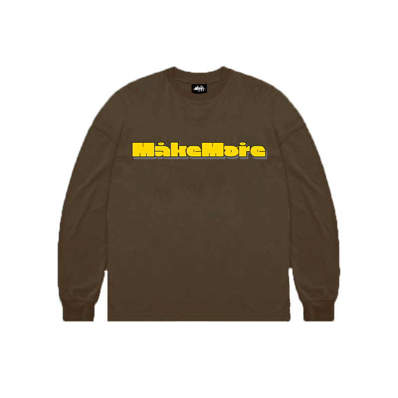 Makemore majica s dugim rukavima, višebojna – američki street hip-hop stil, širok kroj, casual komad