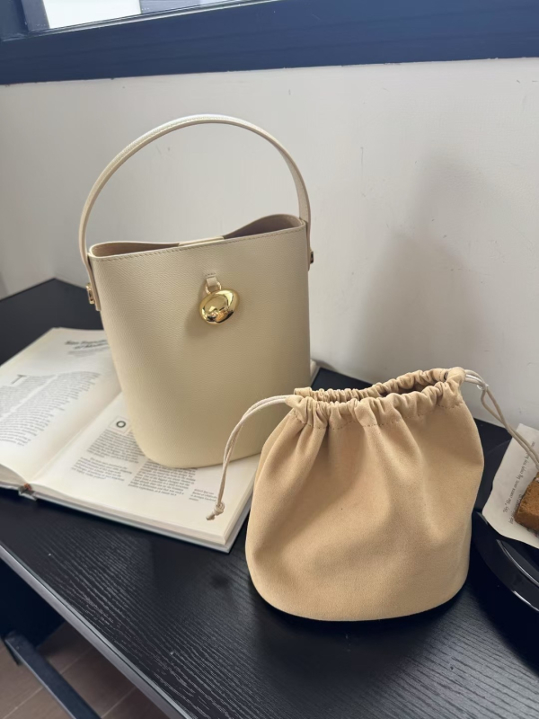 Mala kožna bucket torba s naramenicom, ženska torba, gradski stil
