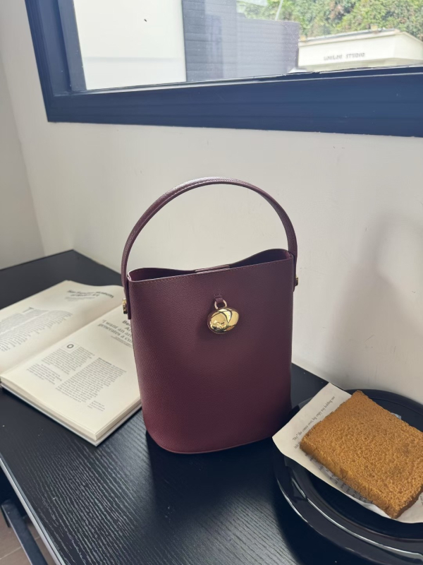 Mala kožna bucket torba s naramenicom, ženska torba, gradski stil