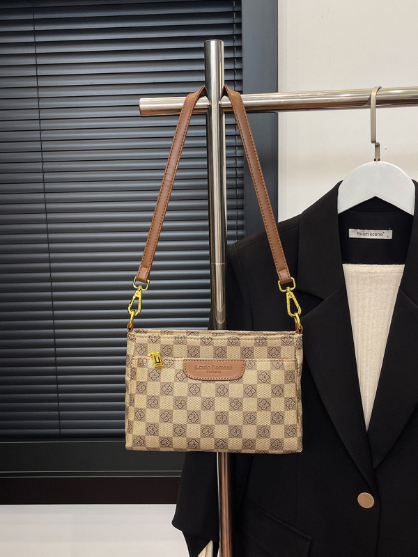 Ženska torbica preko ramena s otiskom u korejskom stilu, PU koža, lagani luksuz, crossbody torba za gradske prilike