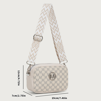 Ženska mini crossbody torbica u zapadnom stilu, 2025. retro otisak, moderna torba za rame sa širokim remenom