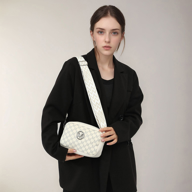 Ženska mini crossbody torbica u zapadnom stilu, 2025. retro otisak, moderna torba za rame sa širokim remenom