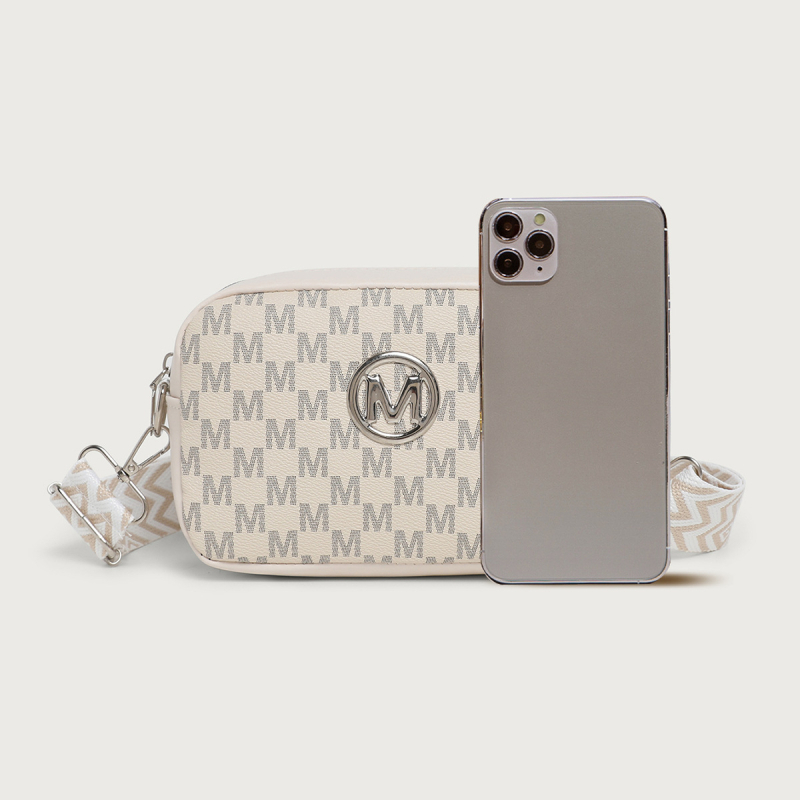 Ženska mini crossbody torbica u zapadnom stilu, 2025. retro otisak, moderna torba za rame sa širokim remenom