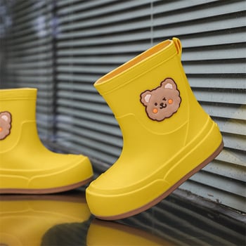 Dječje čizme za kišu s crtić uzorkom, unisex, PVC, protuklizne, za vanjske aktivnosti, kampiranje i školu