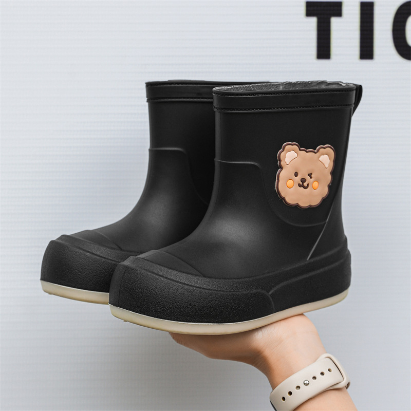 Dječje čizme za kišu s crtić uzorkom, unisex, PVC, protuklizne, za vanjske aktivnosti, kampiranje i školu