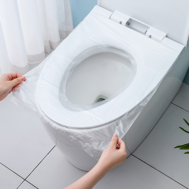 50 komada jednokratne podloge za toaletu za putovanje – prijenosna vodootporna navlaka za sjedalo WC-a hotela