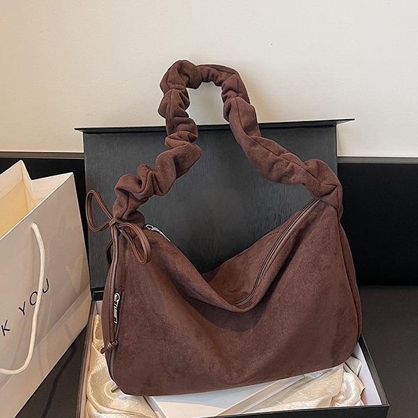 Ženska torba u korejskom stilu, retro plisirana, crossbody torba s velikim kapacitetom, 2026
