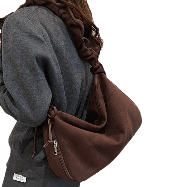 Ženska torba u korejskom stilu, retro plisirana, crossbody torba s velikim kapacitetom, 2026