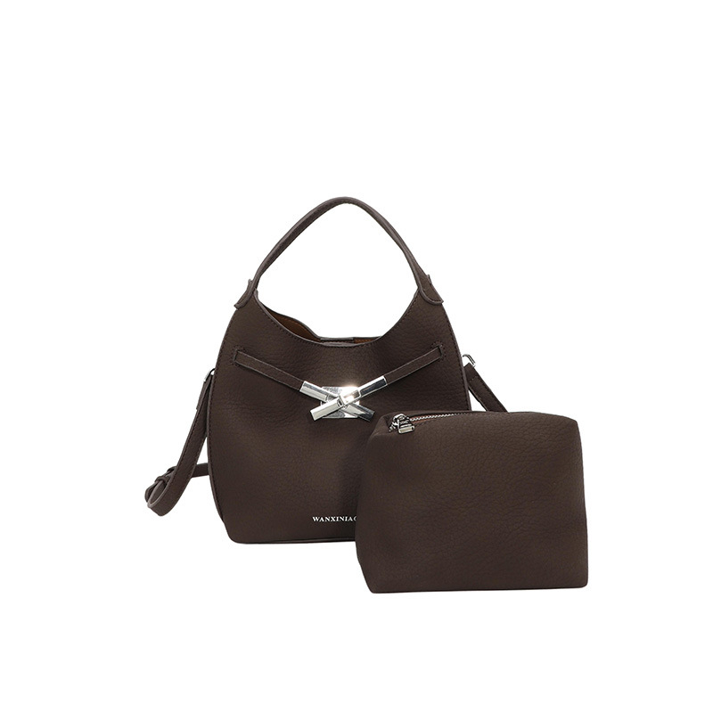 Ženska bucket torba s naramenicom, PU koža, gradski stil, svakodnevna upotreba