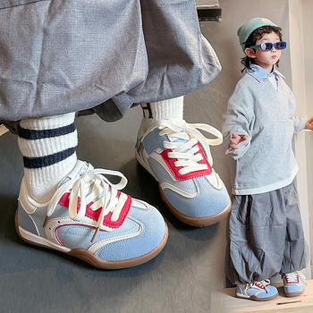 Djeca patike u korejskom stilu s bojama blokova, inspirirane Converse, proljeće 2026, antisklizne udobne sportske tenisice s mekanim potplatom, unisex