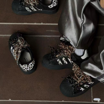 Dječje zimske tenisice s leopard uzorkom, Velcro zatvarač, protuklizna potplat, unisex