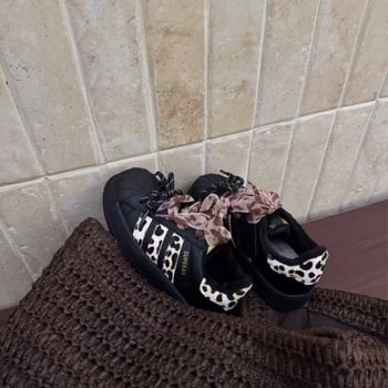 Dječje zimske tenisice s leopard uzorkom, Velcro zatvarač, protuklizna potplat, unisex