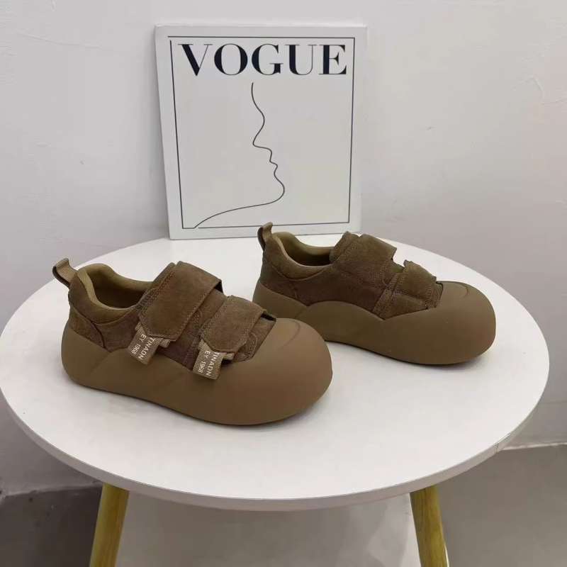 Dječje tenisice s Velcro kopčom i leopard printom, motiv lutkine glave, s flis iznutra, 2025 jesen-zima