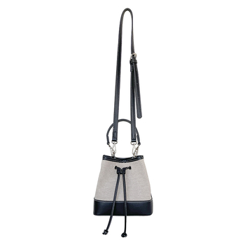 Kanvas torba u stilu Koreje s vrpcom, plisiran dizajn, mala crossbody torbica za žene