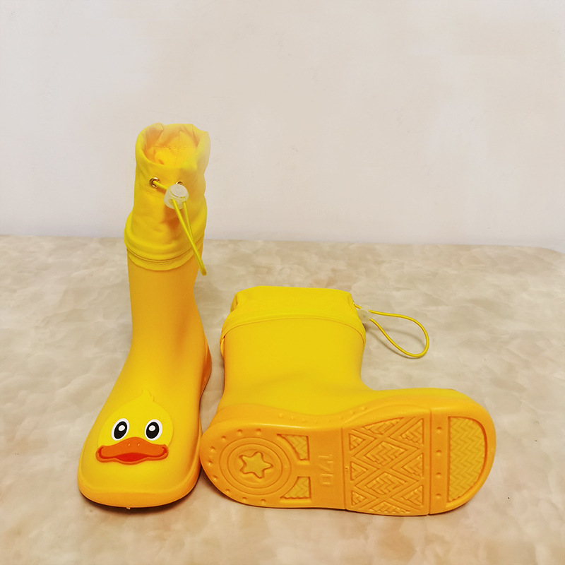 Dječje kišne čizme visokog kroja, s dinosaurusom motivom, vodootporne, s elastičnom manžetom, unisex, za djecu od malih do starije djece