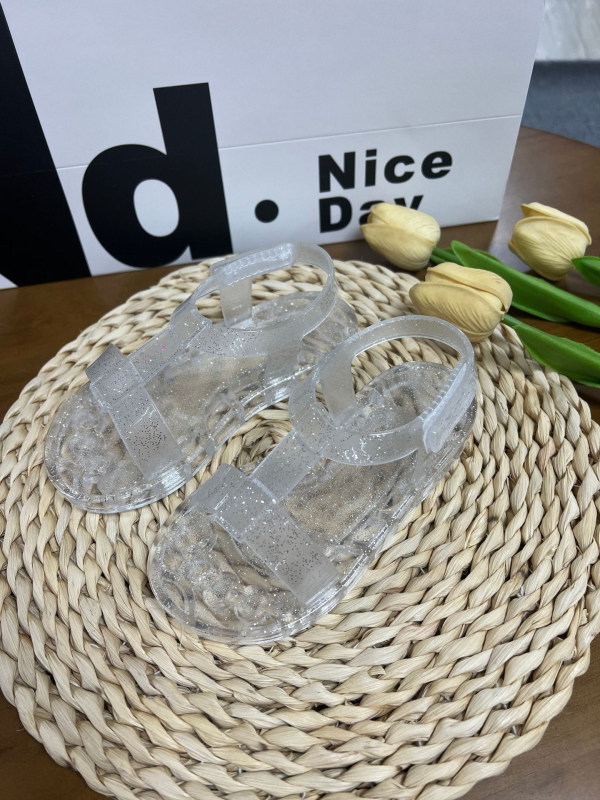 Unisex dječje jelly sandale u Melissa stilu, ravna podloga, Velcro remen, mekana podloga, ljetne plažne cipele