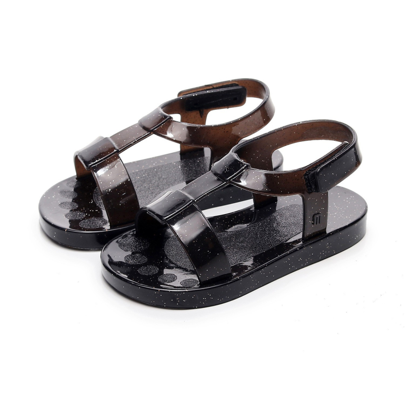 Unisex dječje jelly sandale u Melissa stilu, ravna podloga, Velcro remen, mekana podloga, ljetne plažne cipele