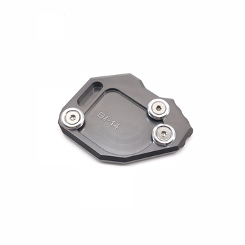 Подходящ за BMW F800GS 2008-2015, това е модифициращ аксесоар за странична стойка, уголемена основа на стойката и подложки за крака.