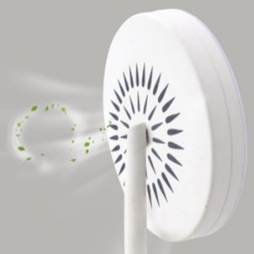 LED sminktükör ventilátorral és világítással, egyoldalas tükör, asztali nagyító tükör, kis kör alakú sminktükör