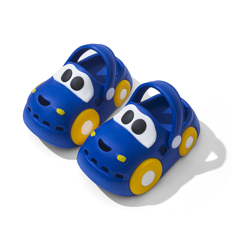 Dječje sandale s zatvorenim prstima, za unutarnju upotrebu, vodootporne, dizajn automobila, ljeto, unisex
