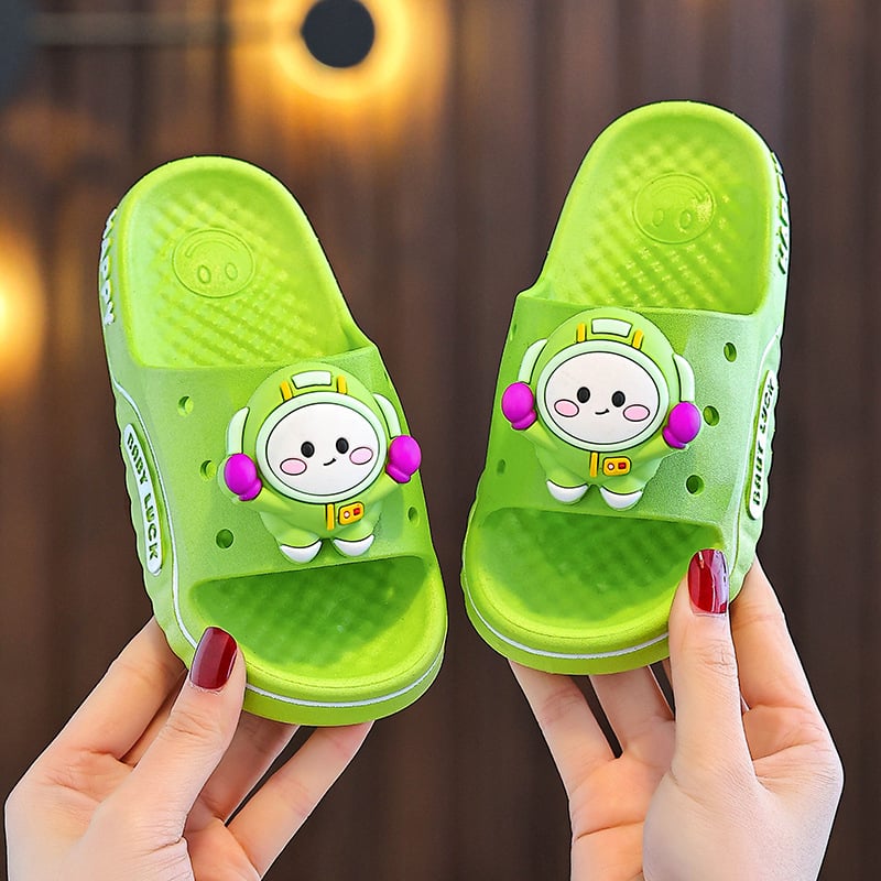 Ljetne dječje sandale Cartoon Eggman za dječake i djevojčice, unutarnje papuče s protukliznom PVC podlogom